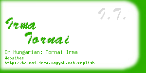 irma tornai business card